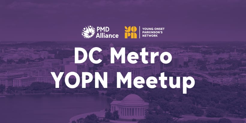 Purple background of DC Invitation wording